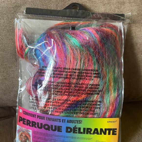 Crazy Rainbow Wig colorful wig kawaii funny peluca loca - Picture 7 of 7